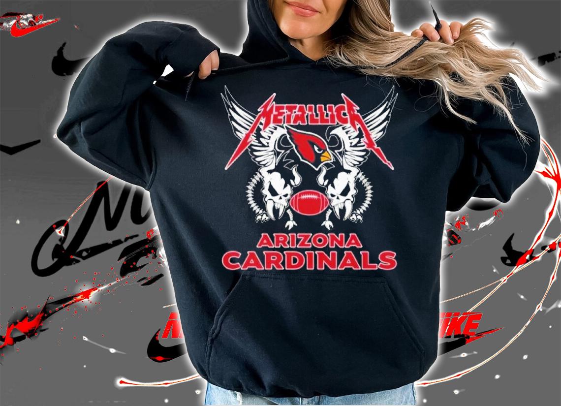 Metallica Heavy Metal Band NFL Arizona Cardinals Shirt t-shirt hoodie
