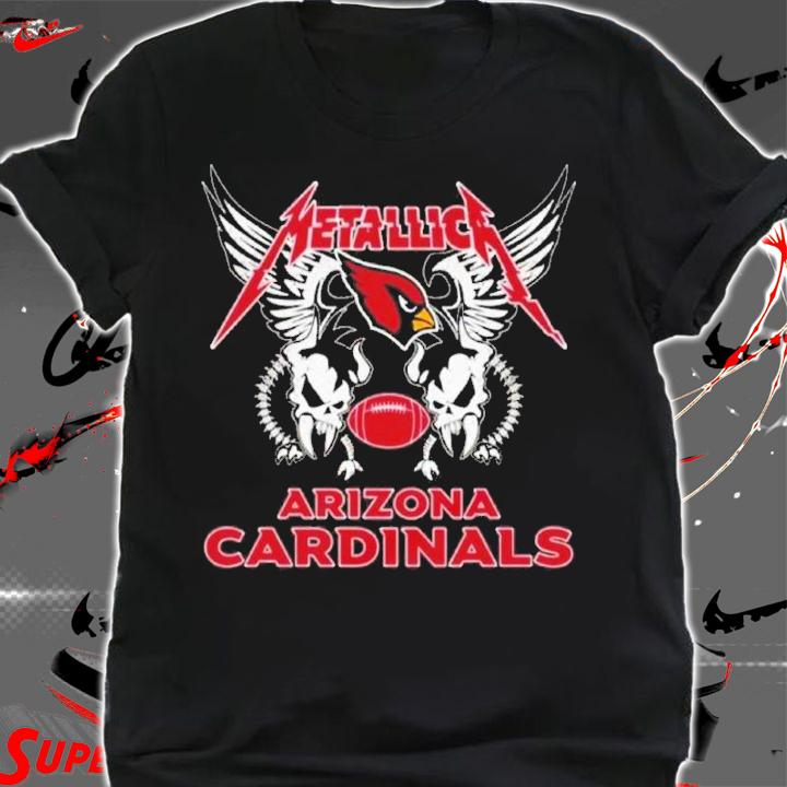 Metallica Heavy Metal Band NFL Arizona Cardinals Shirt t-shirt shirt
