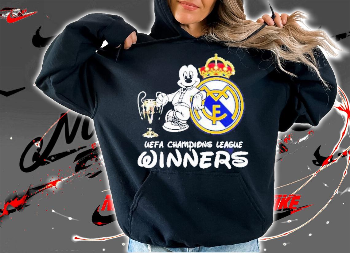 Mickey Mouse Disney Real Madrid Lover Champion League Winner Shirt t-shirt hoodie