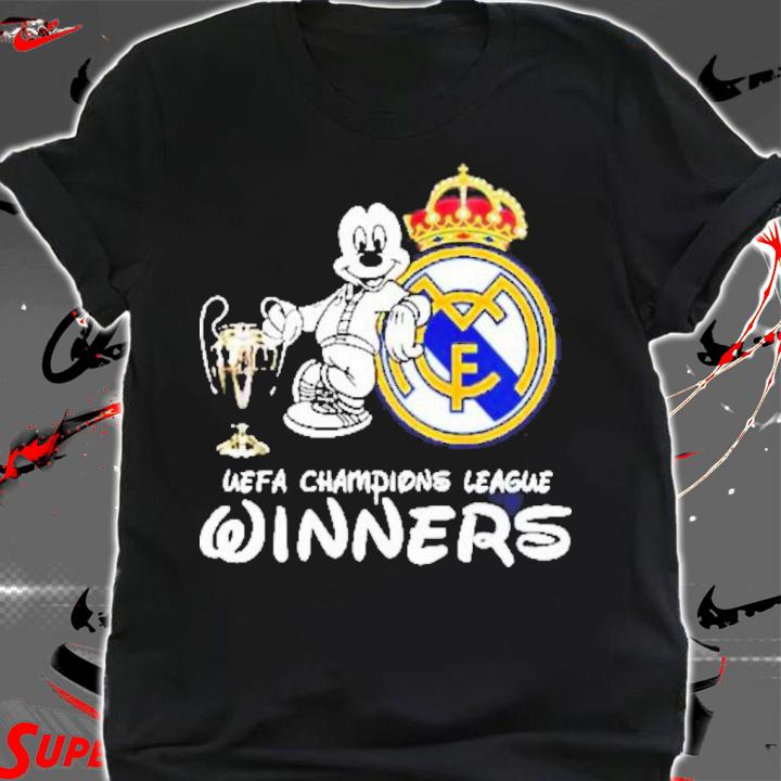 Mickey Mouse Disney Real Madrid Lover Champion League Winner Shirt t-shirt shirt