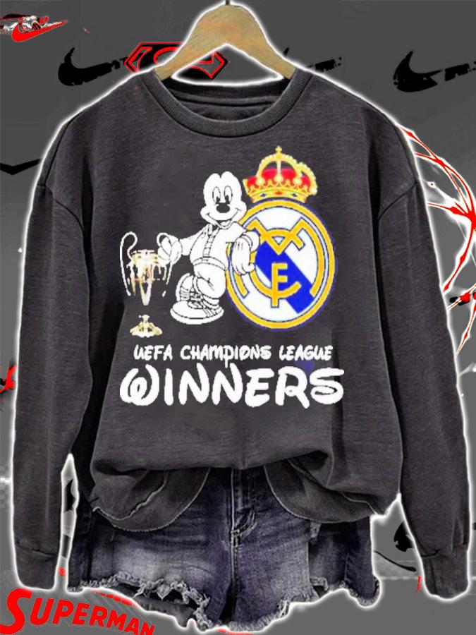 Mickey Mouse Disney Real Madrid Lover Champion League Winner Shirt t-shirt sweatshirt