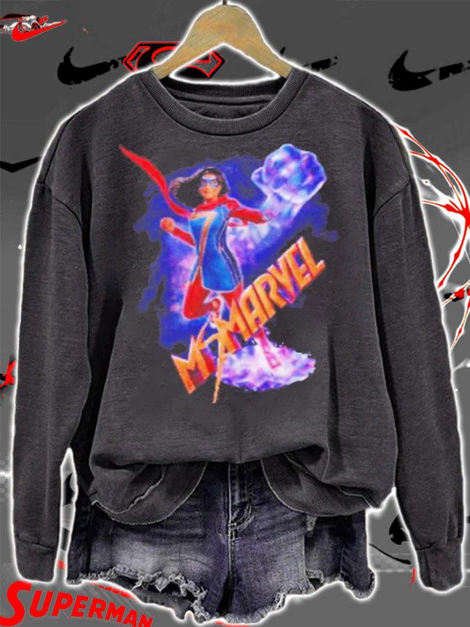 Ms. Marvel Crystal Big Fist Poster Shirt t-shirt sweatshirt