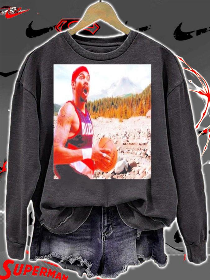 Rasheed Wallace Portland Blazers Mt Hood Shirt t-shirt sweatshirt