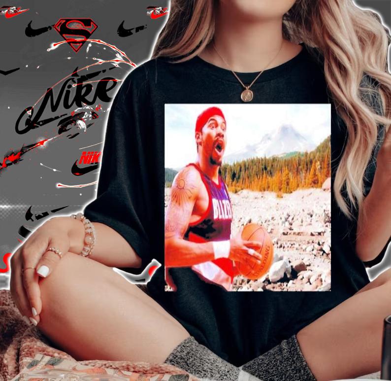 Rasheed Wallace Portland Blazers Mt Hood Shirt t-shirt woman shirt