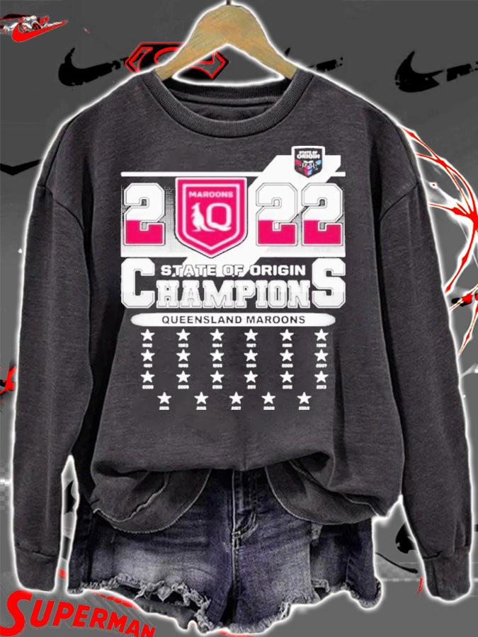 State Of Origin champions Queensland Maroons 2022 Shirt t-shirt sweatshirt