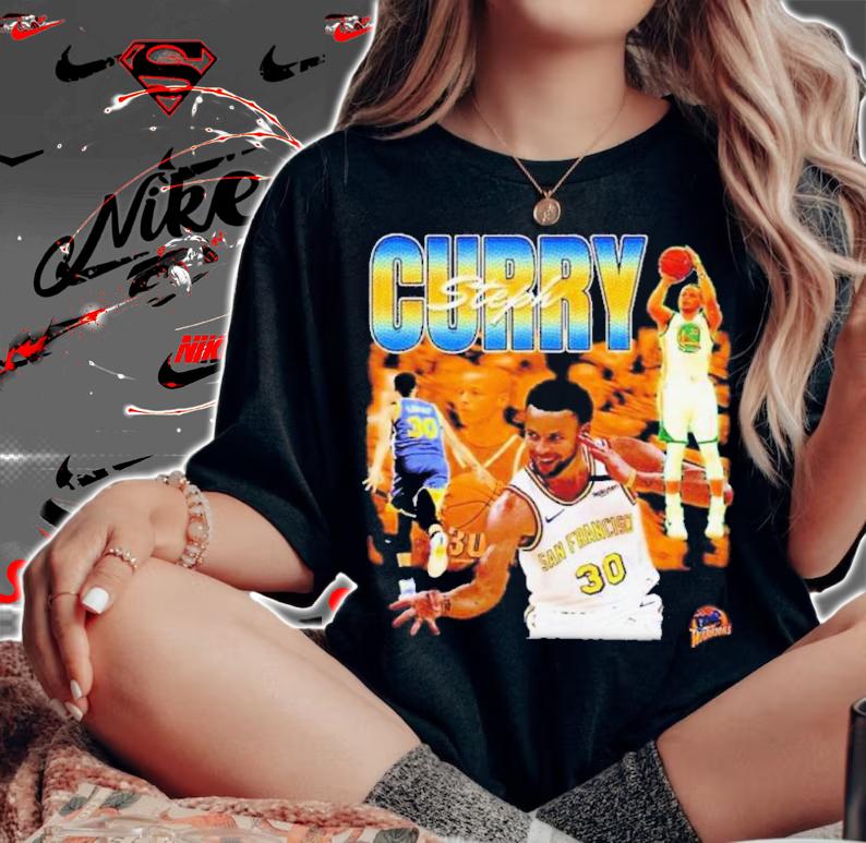 Stephen Curry Vintage 90s 80s Bootleg Shirt t-shirt woman shirt