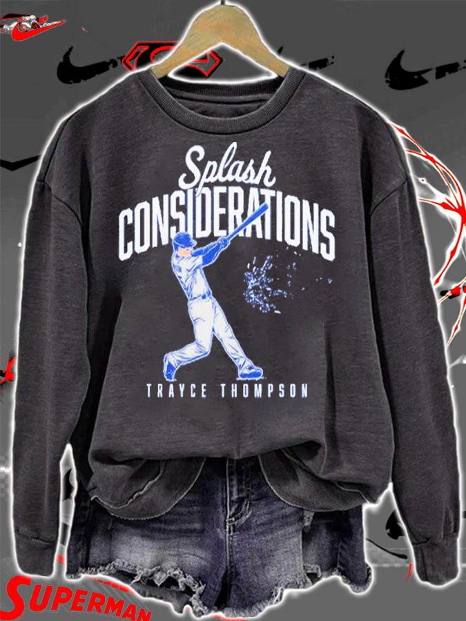 Trayce Thompson Splash Considerations Baseball Shirt t-shirt sweatshirt
