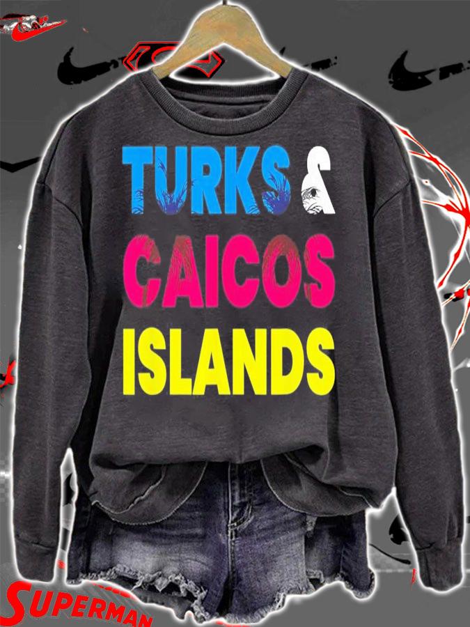 Turks And Caicos Islands Colorful Vacation T-Shirt t-shirt sweatshirt