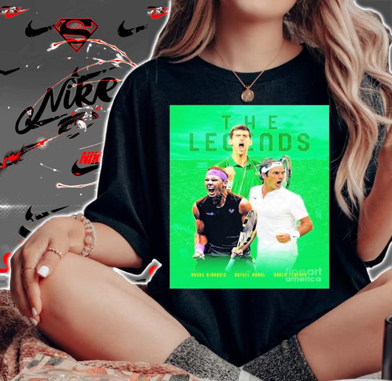 The Legends The Tennis Player Legends Trio World Shirt t-shirt woman shirt