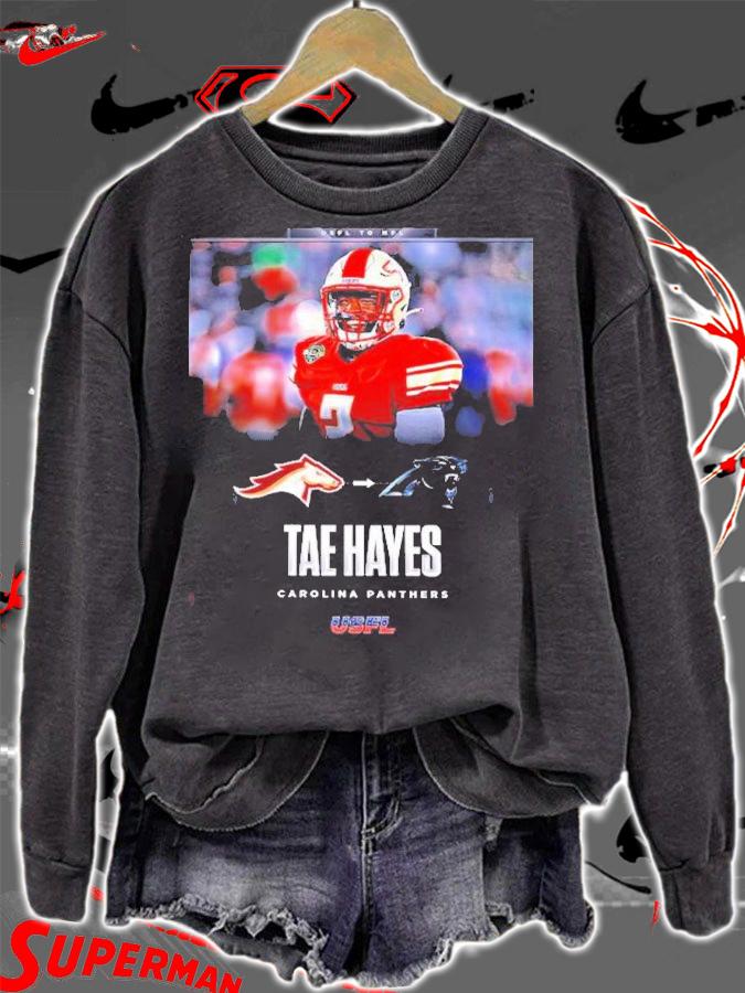 USFL Champion CB Tae Hayes Signed With Carolina Panthers Shirt t-shirt sweatshirt