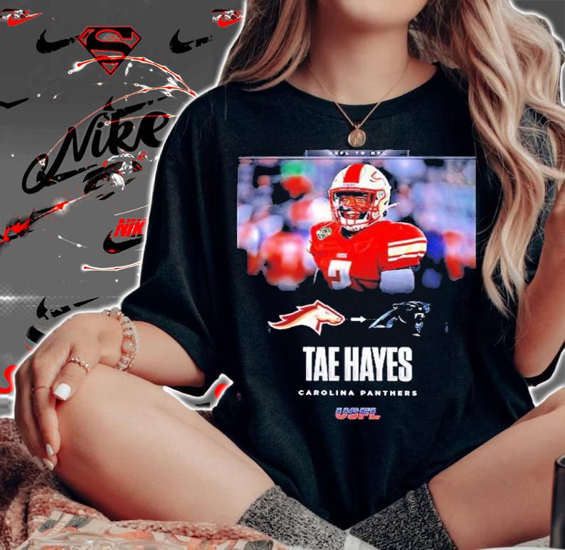 USFL Champion CB Tae Hayes Signed With Carolina Panthers Shirt t-shirt woman shirt