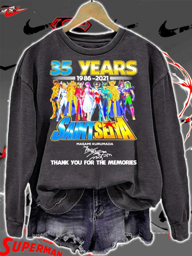 35 years 1986-2021 Saint Seiya Masami Kurumada signatures shirt t-shirt sweatshirt