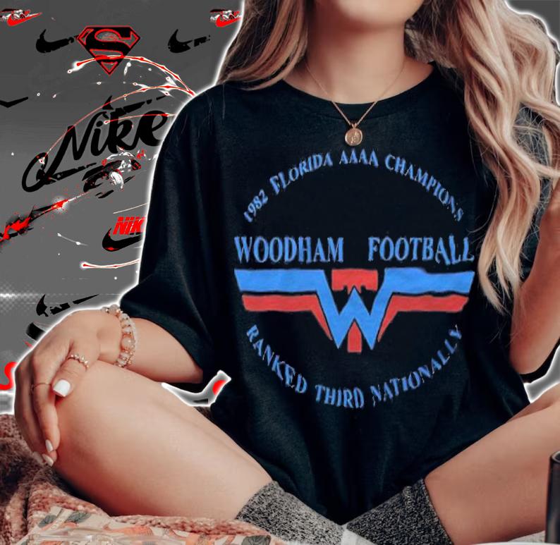1982 Florida AAAA Champions Woodham Football shirt t-shirt