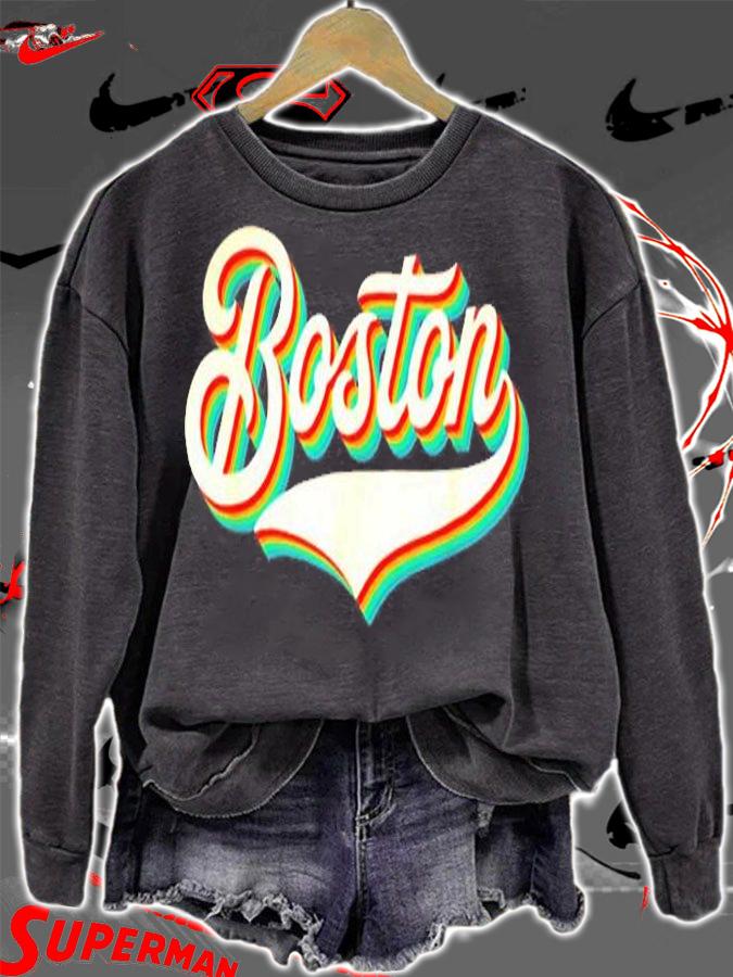 70s Vintage Retro Boston Massachusetts Throwback Gift T-Shirt t-shirt sweatshirt