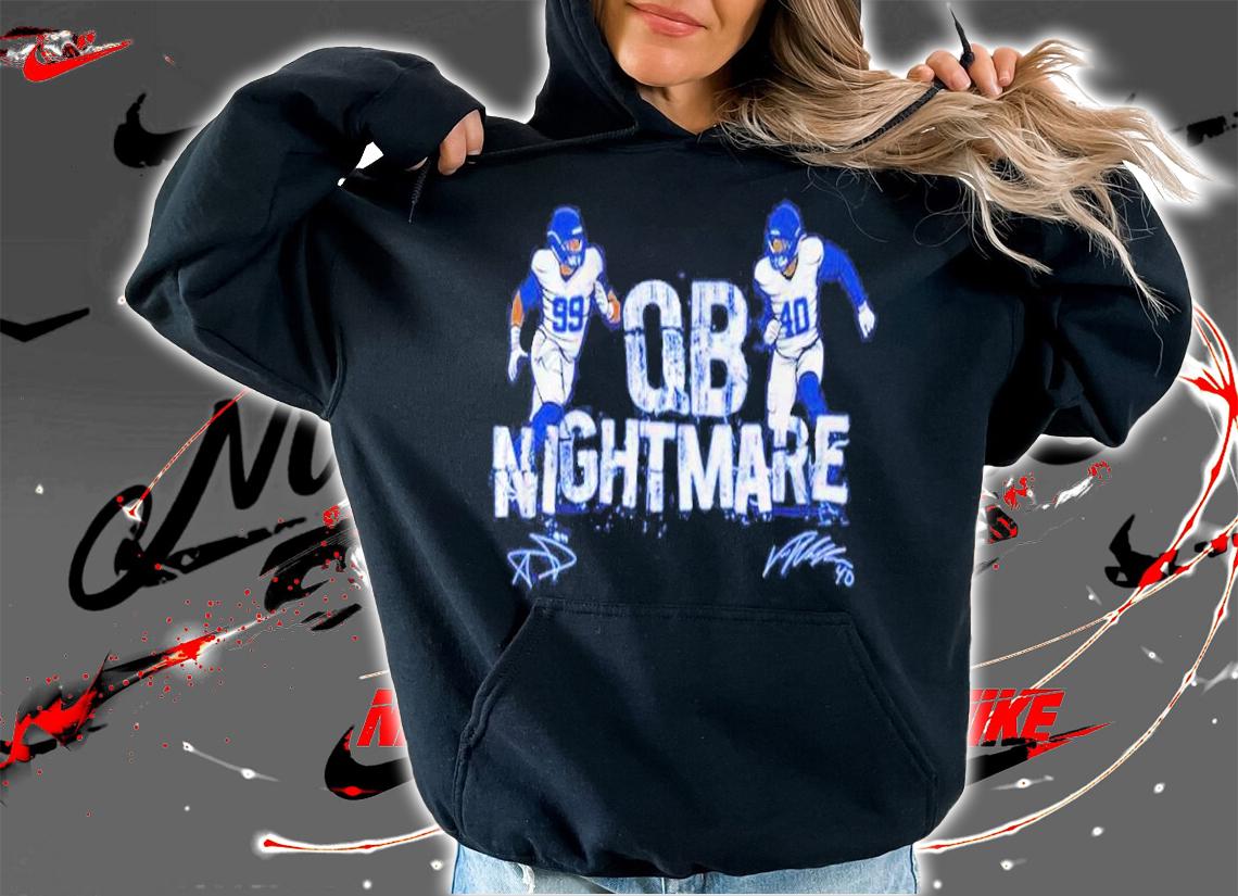 Aaron Donald And Von Miller QB Nightmare Shirt t-shirt hoodie