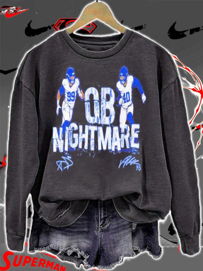 Aaron Donald And Von Miller QB Nightmare Shirt t-shirt sweatshirt