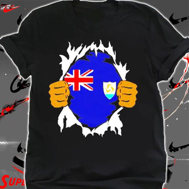 Anguilla Blood Inside Me Anguilla Flag Roots Caribbean T-Shirt t-shirt