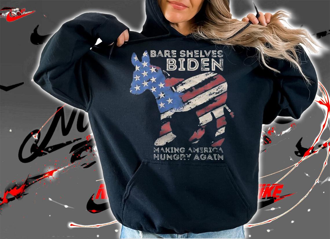 Bare Shelves Joe Biden Making America Hungry Again Political Democrat Flag Vintage T-Shirt t-shirt hoodie