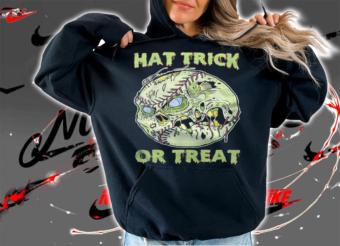 Baseball Skull Hat Trick Or Treat Shirt t-shirt hoodie