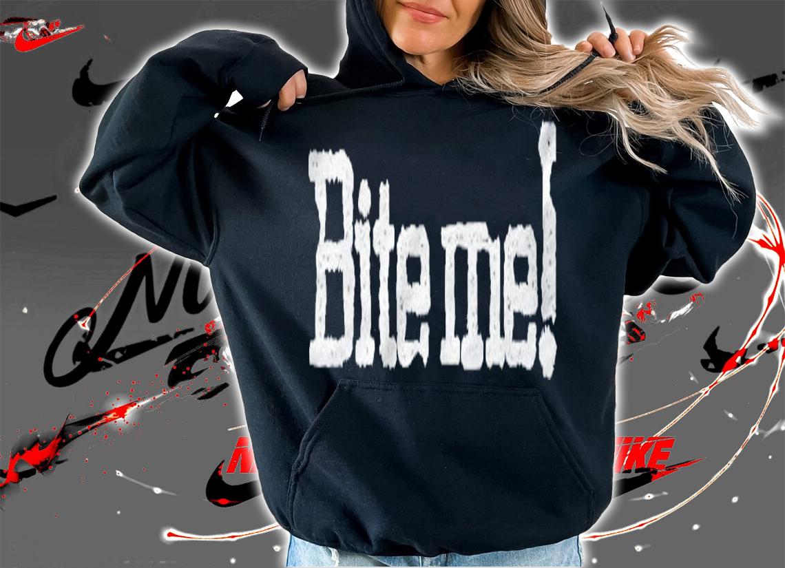 Bite Me Zombie & Vampire Lovers Dark Humor For Halloween Shirt t-shirt hoodie