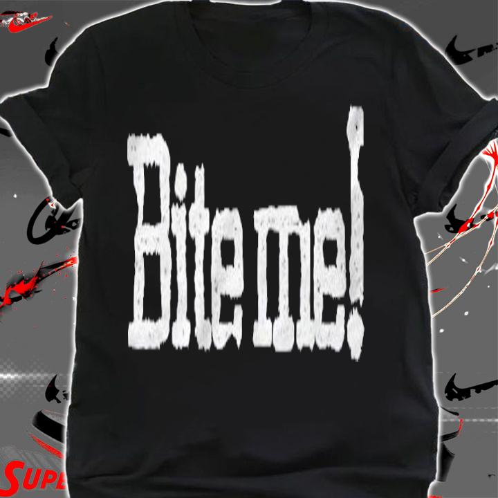 Bite Me Zombie & Vampire Lovers Dark Humor For Halloween Shirt t-shirt shirt
