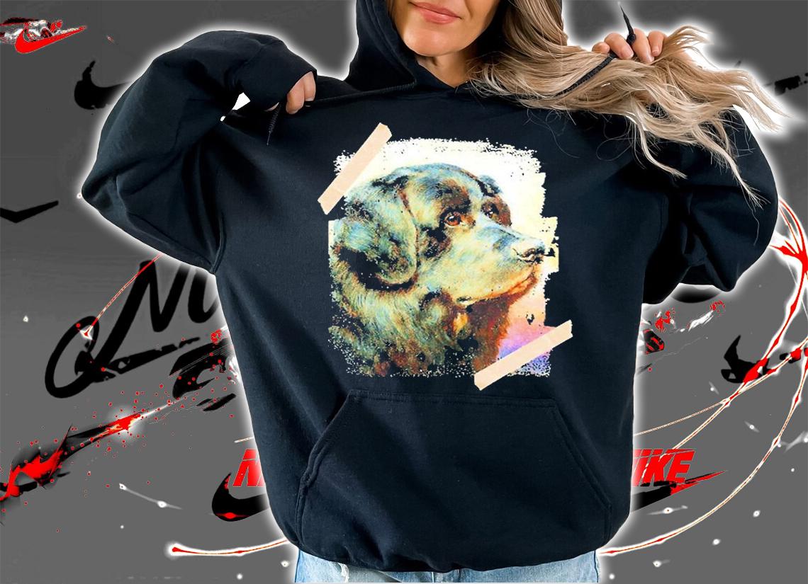 Black Newfoundland Dog Painting T-Shirt t-shirt hoodie