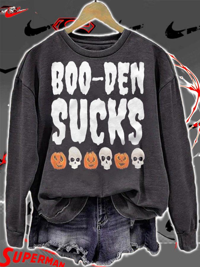 Boo Den Sucks Joe Biden Halloween 2021 T-Shirt t-shirt sweatshirt
