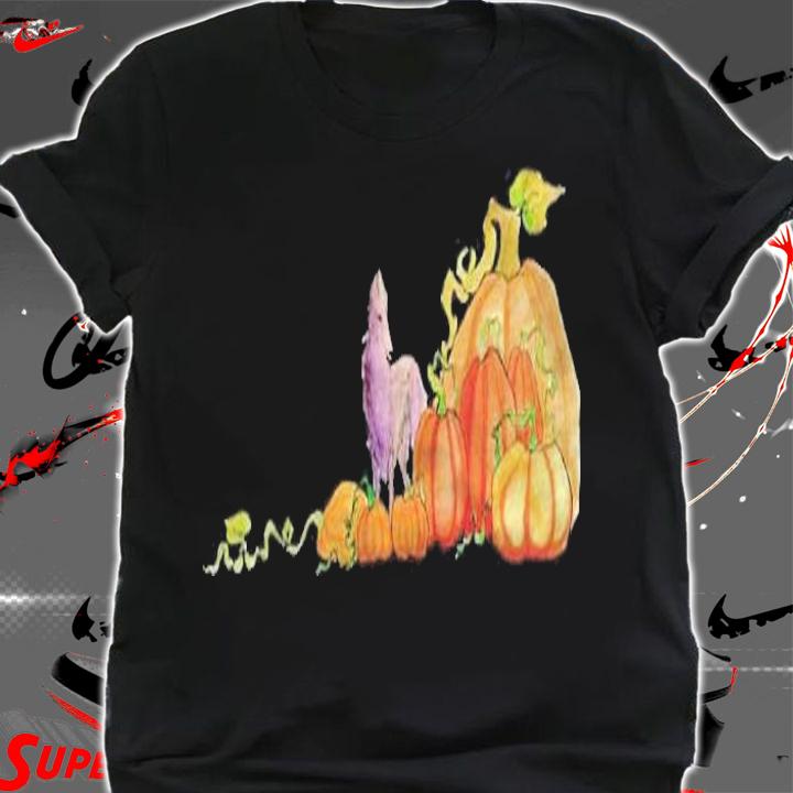 Borzoi And Giant Pumpkins Classic T-shirt t-shirt shirt