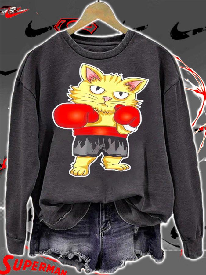 Boxing Cat Shirt, sweater hoodie and tank top t-shirt