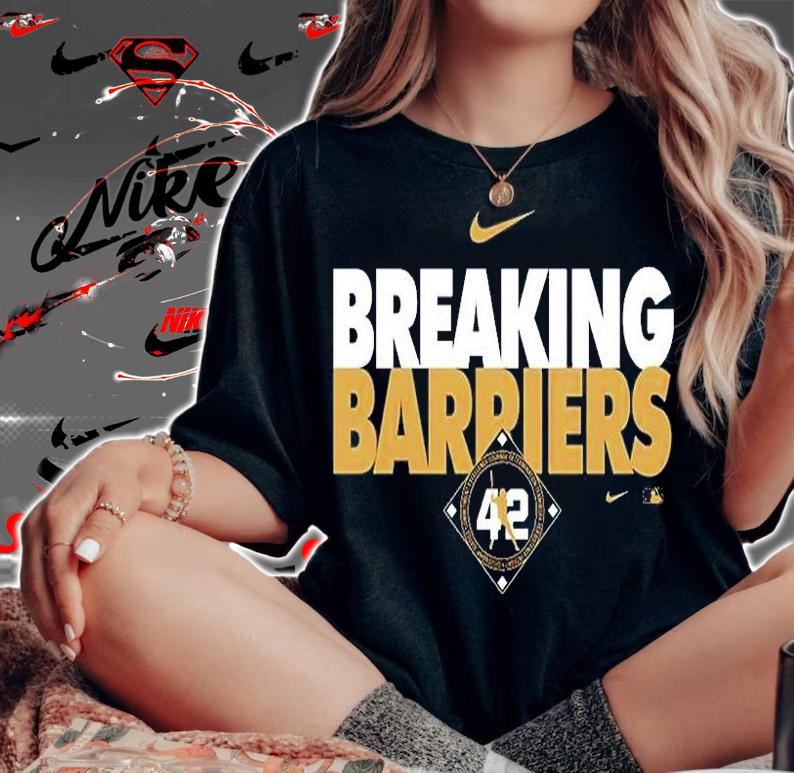 Breaking Barriers Jackie Robinson 42 T-Shirt t-shirt woman shirt