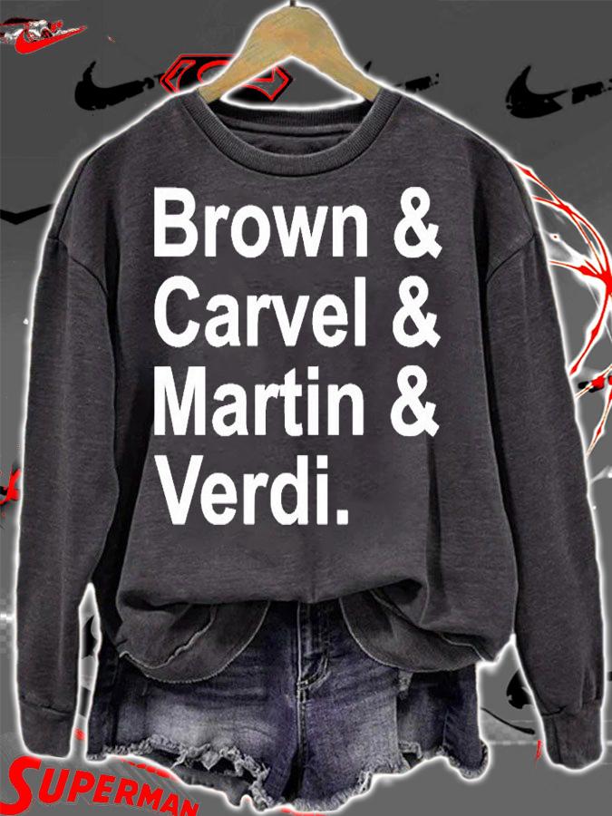 Brown Carvel Martin Verdi T-Shirt t-shirt sweatshirt