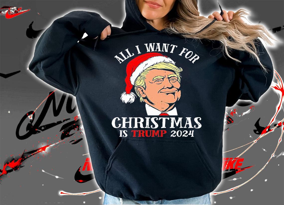 Santa Trump 2024 All I Want For Christmas Is Trump 2024 T-Shirt t-shirt