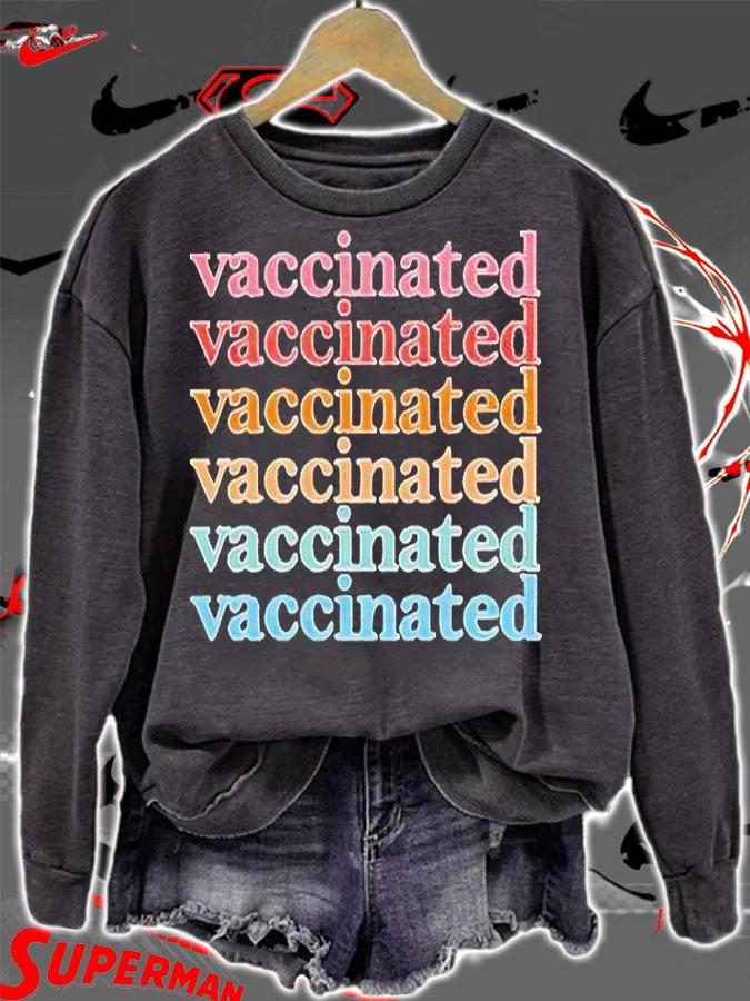 Vaccinated Rainbow T-shirt t-shirt sweatshirt