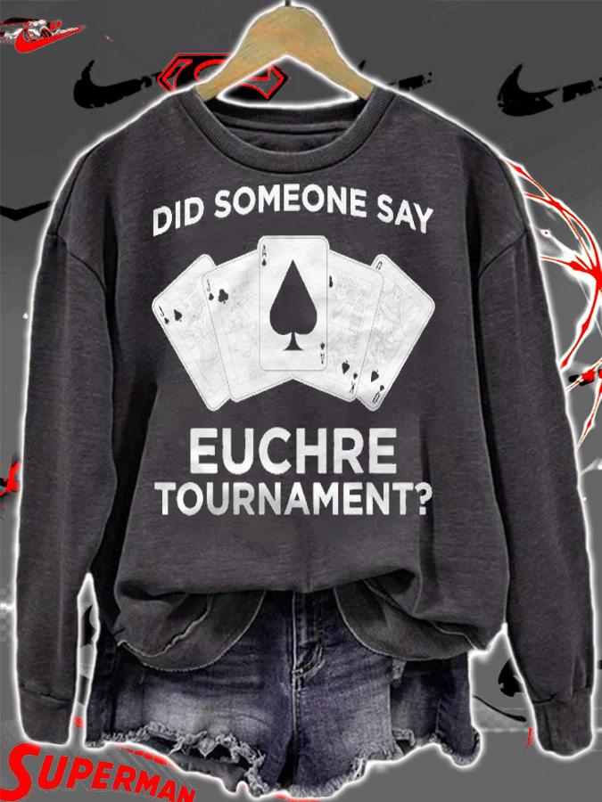Funny Euchre Card Game Tournament Shirt t-shirt sweatshirt