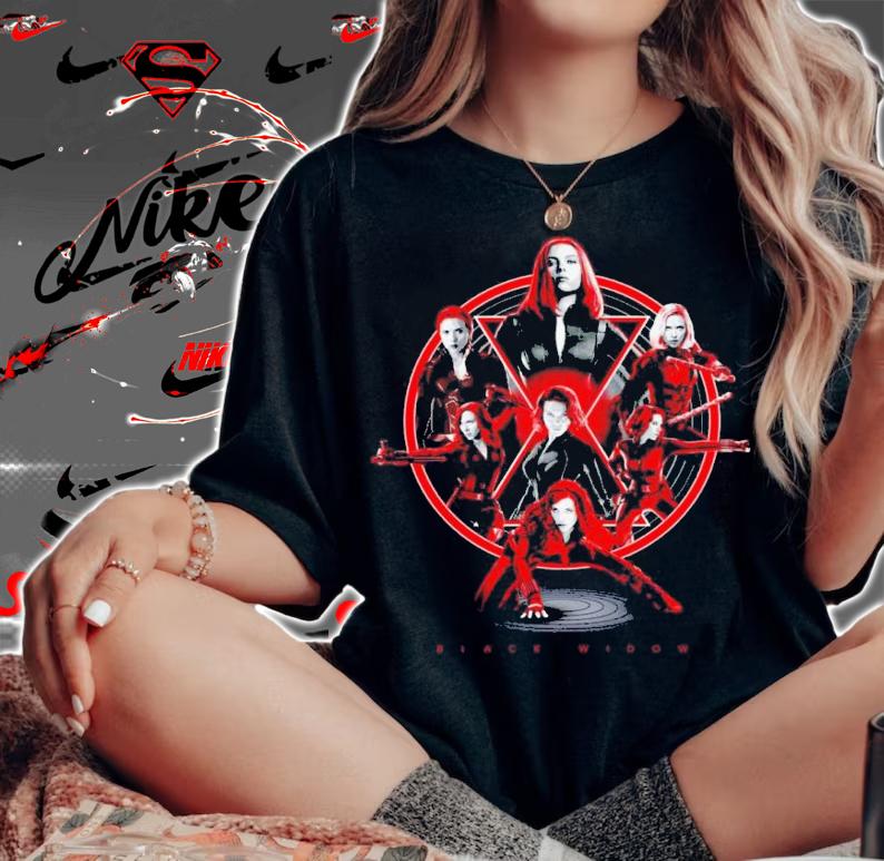 Marvel Avengers Black Widow Multiplied Shirt t-shirt woman shirt