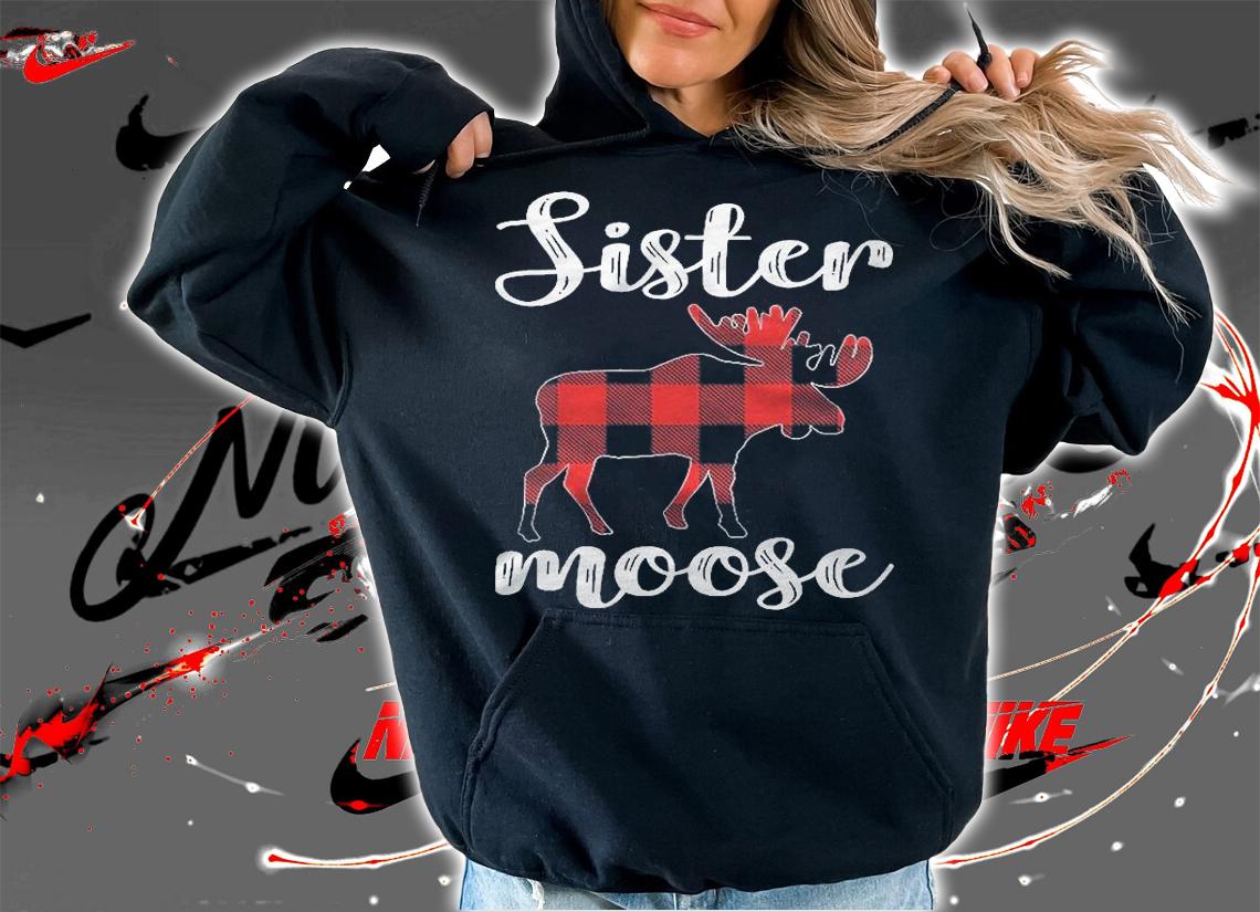 Sister Moose Matching Family Christmas Clothes Plaid Pajama Shirt t-shirt hoodie