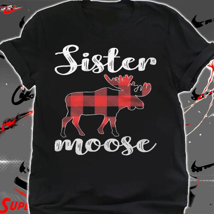 Sister Moose Matching Family Christmas Clothes Plaid Pajama Shirt t-shirt shirt
