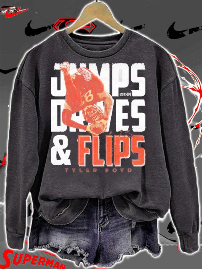 Tyler Boyd Cincinnati Flip Celebration Football Shirt t-shirt sweatshirt