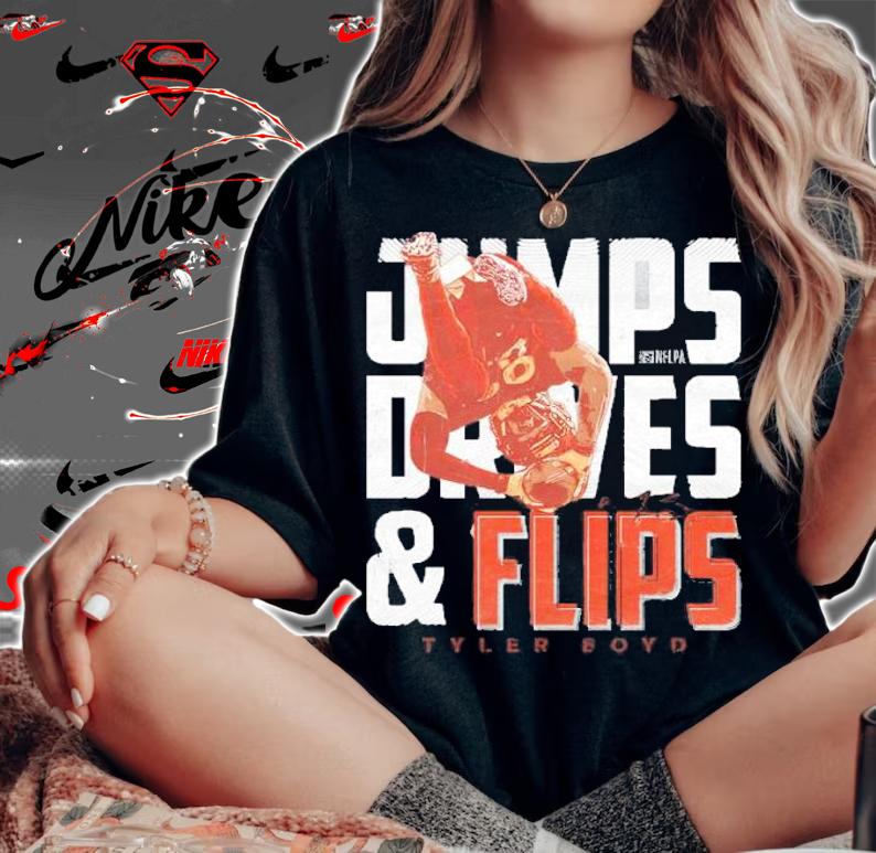 Tyler Boyd Cincinnati Flip Celebration Football Shirt t-shirt woman shirt