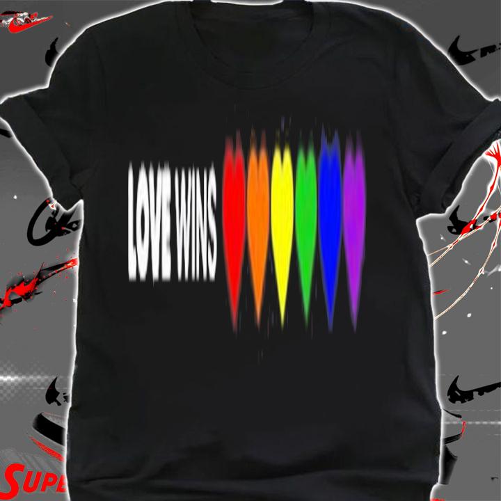 Womens Happy Pride Month Love Wins T-Shirt t-shirt shirt