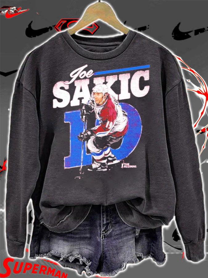 Joe Sakic Colorado Retro Hockey Signatures Shirt t-shirt sweatshirt