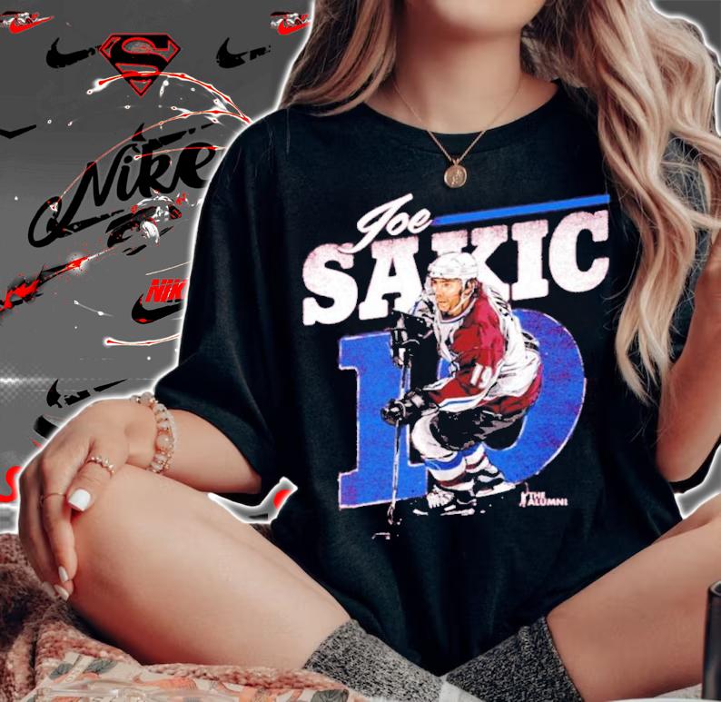 Joe Sakic Colorado Retro Hockey Signatures Shirt t-shirt woman shirt