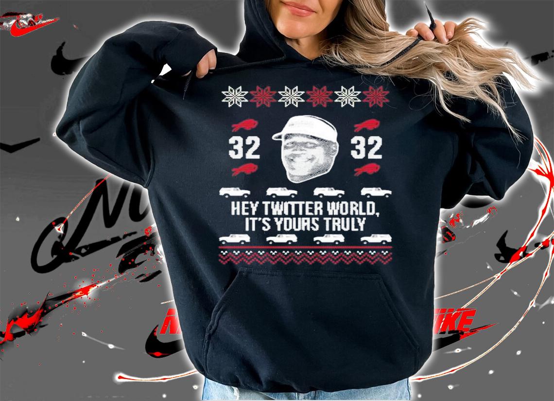 Oj Simpson Hey Twitter World It's Yours Truly Tacky Christmas Shirt t-shirt hoodie