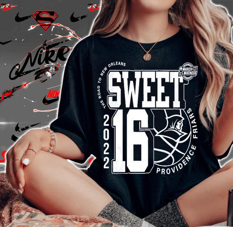 Providence Friars March Madness Sweet 16 NCAA The Road To New Orleans 2022 T-Shirt t-shirt