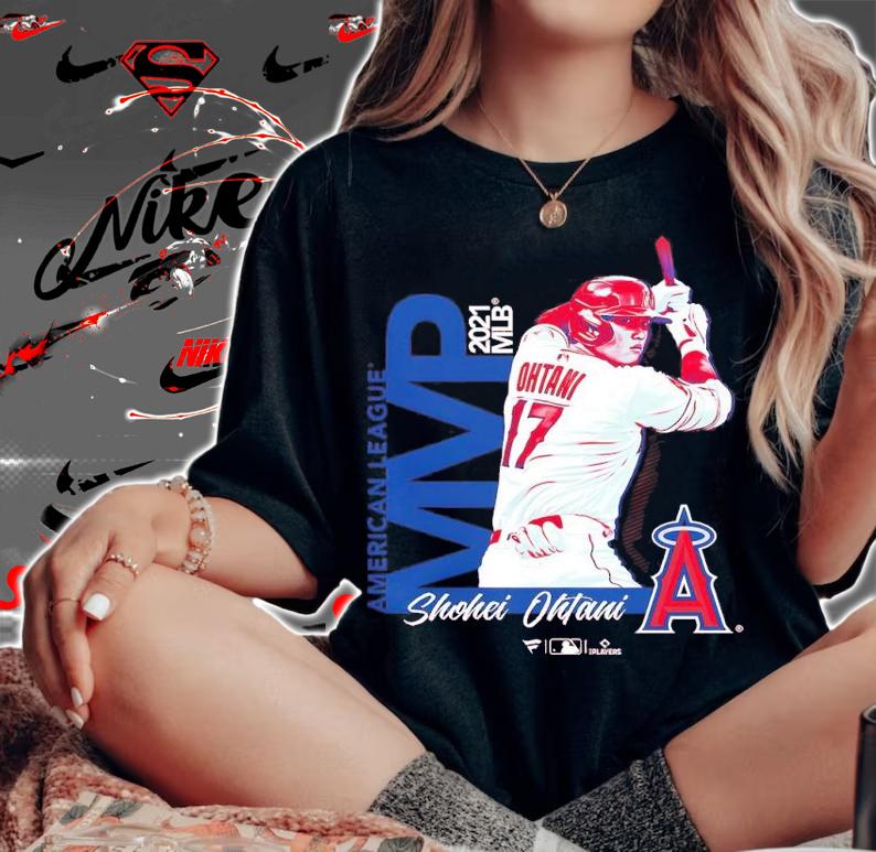 Shohei Ohtani Los Angeles Angels 2021 AL MVP Shirt t-shirt woman shirt