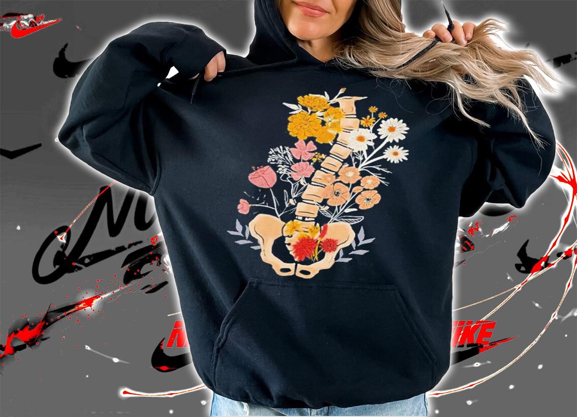 Spine Bone in flower Shirt t-shirt