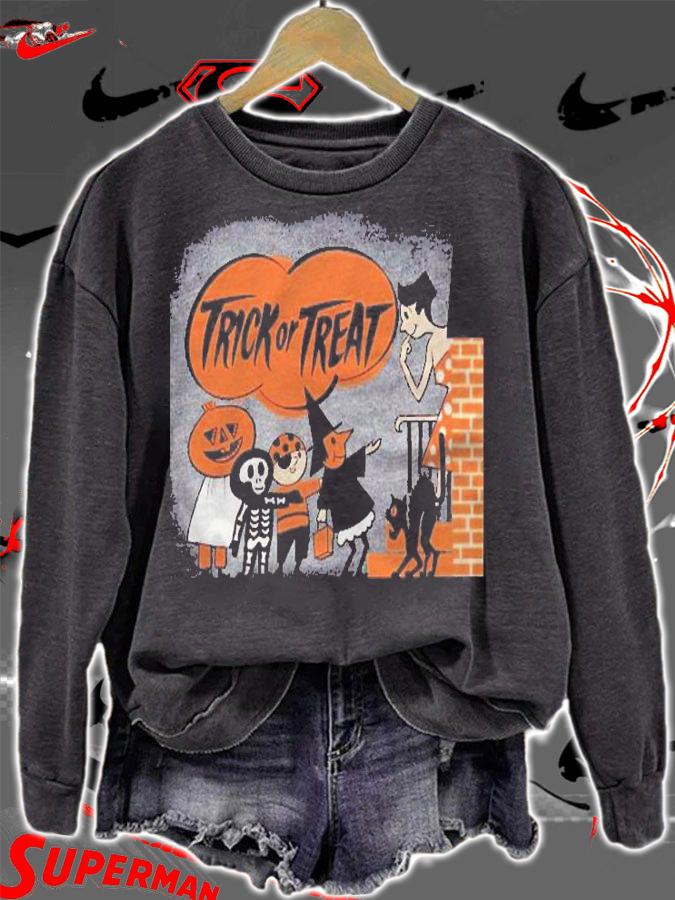 Vintage Halloween Trick Or Treaters Classic Shirt t-shirt sweatshirt