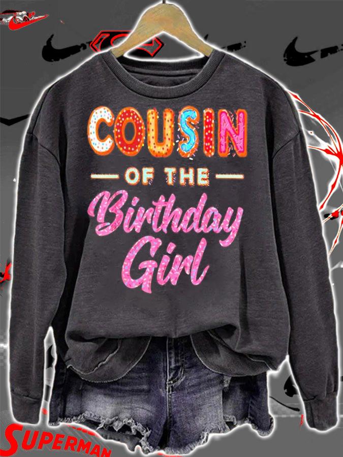 Cute Donut Cousin Birthday Girl T-Shirt t-shirt sweatshirt