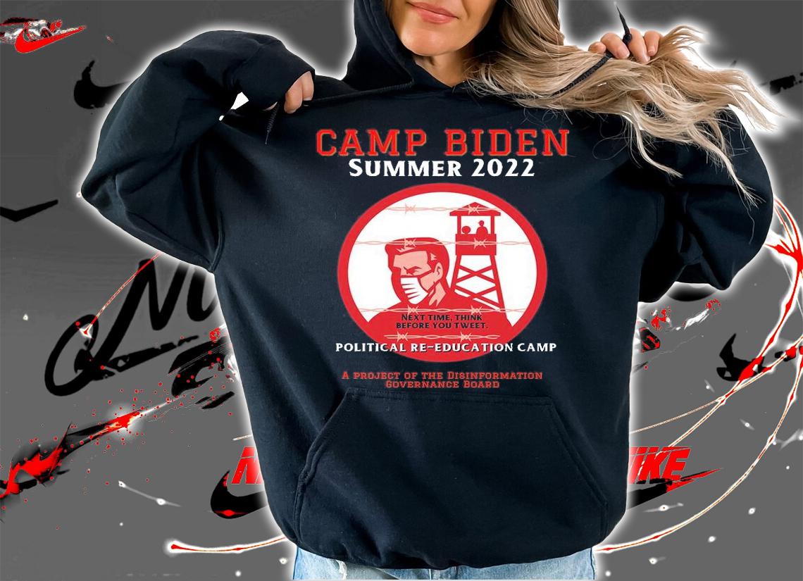 Funny Conservative Camp Biden Next Time Think Before You Tweet T-Shirt t-shirt
