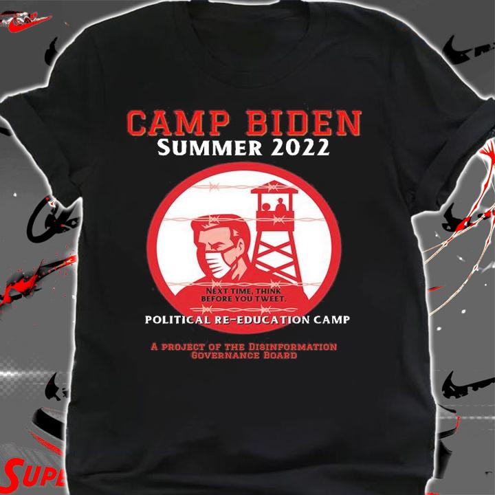 Funny Conservative Camp Biden Next Time Think Before You Tweet T-Shirt t-shirt